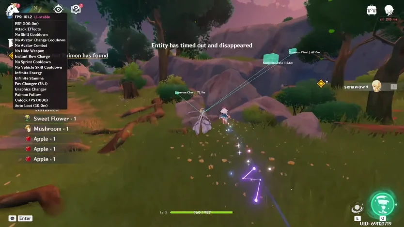 Deathmatch player moving toward rotate with loot in Genshin Impact — article list